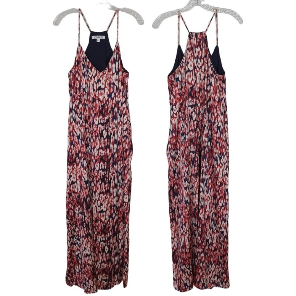 Chetta B Halter styled spaghetti strap Women's maxi summer geometric‎ Dress sz L